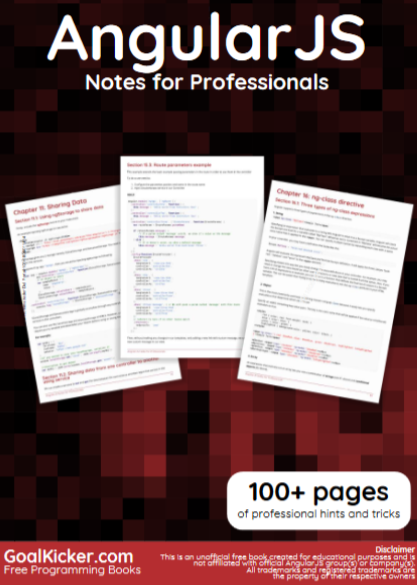 Ingebook - ANGULAR JS - Notes for professionals